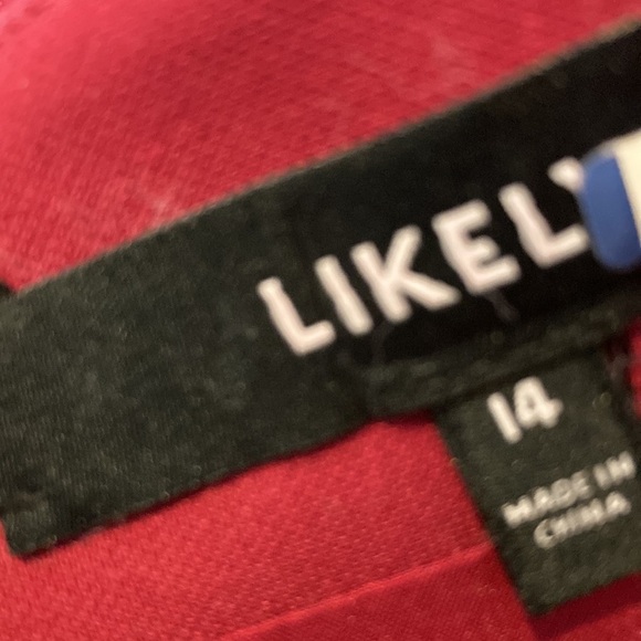 Likely Teigan Crepe Column Gown Formal Red Size 14 Special Occasion Party Prom - Picture 10 of 15